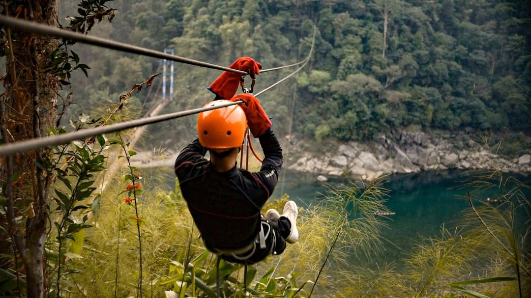 Thrill in the Hills: Zip Lining Adventure in Meghalaya